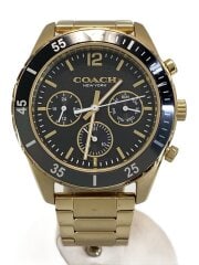 画像：クォーツ腕時計/アナログ/レザー/GRN/BLK/CA159.2.14.2417