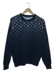 画像：24SS/グラディエントモノグラムニット/S/コットン/BLK/RM241Q USQ HQN42W