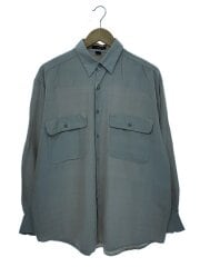 画像：90s-/phiz/長袖シルクシャツ/M/シルク/BEG/毛玉有