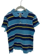 画像：BABY Milo/半袖ポロシャツ/S/コットン/BLU/ストライプ