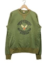 画像：AIR FORCE/プリント/スウェット/XL/コットン/GRN