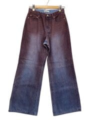 画像：26AW/SPRAYED LOOSE FLARE/2/デニム/パープル/010JAH111231