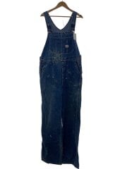 画像：50s/ペンキ飛び/オーバーオール/デニム/インディゴ/ボタン欠損/ダメージ有