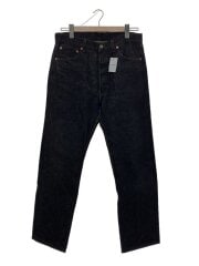画像：90s/501/MADE IN USA/先染め/ボタン裏553/ストレートパンツ/34/デニム/BLK
