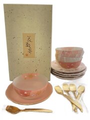 画像：和食器/15点/949－084//さくら/デザートセット/スプーン付/未使用/箱有
