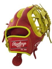 画像：GR5HM934FS-SC-Y 野球用品/軟式グローブ/右利き用/RED/GR5HM934FS-SC-Y/MLBカラーシンク/9