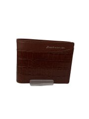 画像：2つ折り財布/レザー/BRW/メンズ