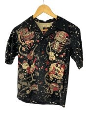 画像：アロハシャツ/XS/レーヨン/BLK/SS36209//