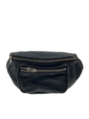 画像：ウエストバッグ/レザー/BLK//