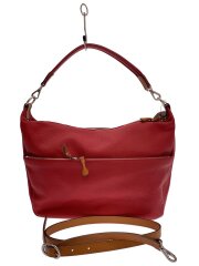 画像：ショルダーバッグ/レザー/RED