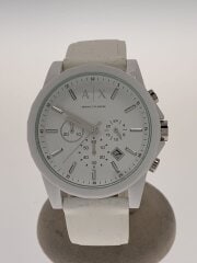 画像：アウターバンクス_QZ_プラ/ラバー_44mm/アナログ/WHT/WHT//