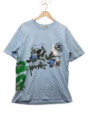 画像：Tシャツ/M/コットン/BLU//