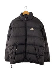 画像：90s/HOODED DOWN JACKET/※フード欠品/M/ナイロン/BLK/AZF001//