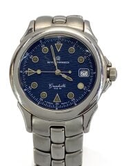 画像：クォーツ腕時計/アナログ/ステンレス/NVY/SLV/SS