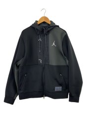 画像：ジップパーカー/XL/ポリエステル/BLK/CV2329-010//