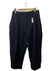 画像：ボトム/1/ウール/BLK/無地