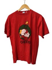 画像：Tシャツ/XL/コットン/RED/プリント