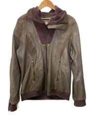 画像：レザージャケット・ブルゾン/M/羊革/BRW