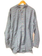 画像：長袖シャツ/--/コットン/NVY/チェック