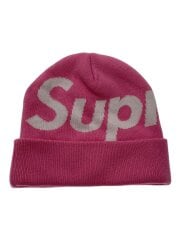 画像：24FW Big Logo Beanie/コットン/PNK/メンズ//