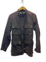 画像：ジャケット/S/コットン/BRW/無地/オイルドジャケット