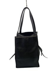 画像：トートバッグ/レザー/BLK