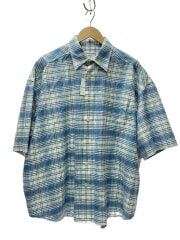 画像：シャツ/--/コットン/BLU/チェック