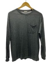 画像：長袖Tシャツ/M/コットン/GRY