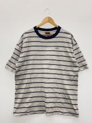 画像：Tシャツ/XL/コットン/GRY/ボーダー//