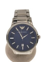 画像：クォーツ腕時計/アナログ/ステンレス/BLU/SLV/AR-2477