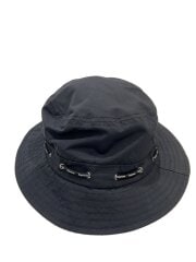 画像：ハット/M/ナイロン/BLK/無地/メンズ
