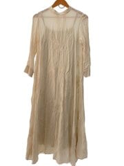 画像：長袖ワンピース/S/レーヨン/BEG/01110940760