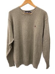 画像：ニット・セーター(厚手)/L/コットン/BRW/C-KT-6427