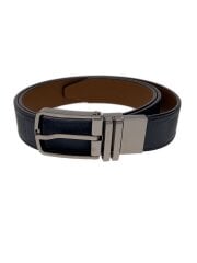 画像：サンチュール・ボストン30MM/30/NVY/レザー/メンズ//
