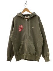 画像：ジップパーカー/L/コットン/KHK/WDS-C-TRS-25-Q2-13