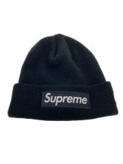 画像：ニットキャップ/FREE/ポリエステル/ブラック/メンズ