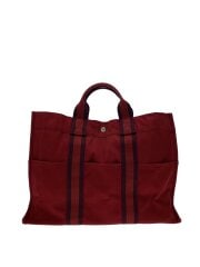 画像：トートバッグ/キャンバス/RED/フールトゥ
