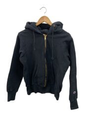 画像：リバースウィーブ/USA製/赤単タグ復刻/ジップパーカー/M/コットン/BLK