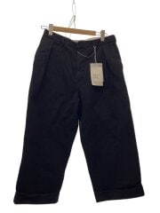 画像：26AW/DOUBLE CUFF CHINO PANTS/ボトム/2/コットン/BLK/ANC-PT141//