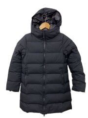 画像：ロングダウンジャケット_NDW9162R/M/ナイロン/BLK
