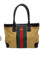 画像：トートバッグ/コットン/BEG/シェリーライン