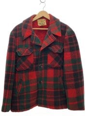 画像：70s/ジャケット/M/ウール/RED/チェック/26105