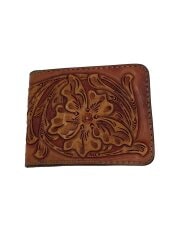 画像：2つ折り財布/レザー/BRW/メンズ