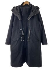 画像：Army Cort With Removable Hoodie/1/ウール/NVY/無地/1203-90-002