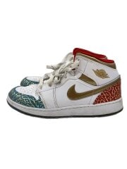 画像：AIR JORDAN 1 MID SS_エア ジョーダン 1 ミッド SS/24.5cm/WHT