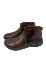 画像：ショートブーツ/24.5cm/BRW/レザー