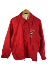 画像：ジャケット/M/ナイロン/RED/無地
