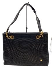 画像：バッグ/レザー/BLK/無地