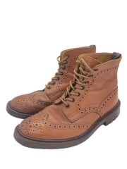 画像：レースアップブーツ/UK7.5/BRW/レザー/2508