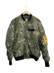 画像：フライトジャケット/XL/ポリエステル/GRN/カモフラ